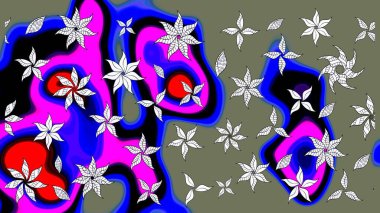 Tekstil, kumaş, kapaklar, duvar kağıtları, baskı, naylon, koleksiyon defteri, örgü, dekupaj için güzel bir eskiz. Oldukça eski bir besin torbası deseni, küçük yeşil renkte, çiçekler. Millefleurlar.