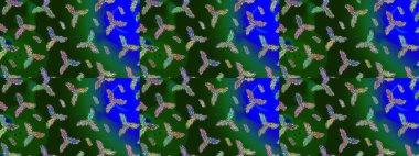 Güzel soyut kar taneleri raster tasarımı. Yeni yıl kar tanesi. Düz kar karalama ikonları, kar taneleri silueti yeşil, mavi ve gri renkler Noel afişi için, kartlar.