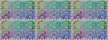 Raster düz çiçekleri pürüzsüz desen. Gri renkli çiçekler. Tasarım hediye paketi, tebrik kartları, posterler ve afiş tasarımı.