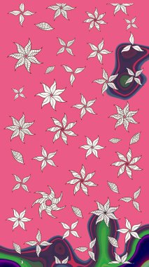 Pembe renklerde. Raster illüstrasyonu. Anti-stres için Raster soyut şablon sayfası.