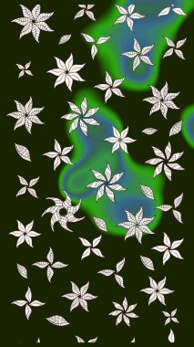 Suluboya desenli çiçek deseni. Dekorasyon ve tasarım için güzel bir desen. Moda baskısı. Ton halinde. Çiçeğin suluboya çizimlerinin zarif deseni.