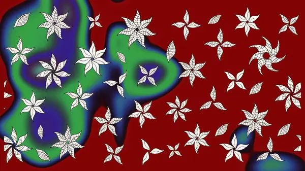 Çizim çiçek deseni duvar kağıdı, web sitesi arka planı, ambalaj kağıdı, davetiye, broşür, afiş veya web sitesi için kullanılabilir. Karalama elementleri. El çizimi Raster illüstrasyonu.