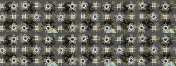 Gri, nötr ve kahverengi renkler. Noel ve yeni yıl moda baskıları için tatil tasarımı. Raster illüstrasyonu. Kar tanelerinin soyut arkaplanlı Noel deseni.