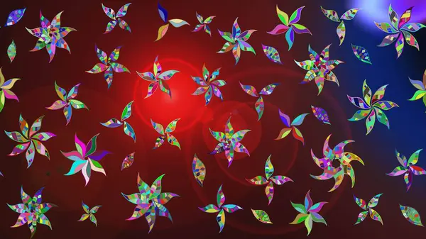 Çiçekli ipek eşarp. 1950-1960 motifleri. Kahverengi üzerine kahverengi. El çizimi çiçek unsurları olan soyut çizim raster deseni. Retro tekstil tasarım koleksiyonu.