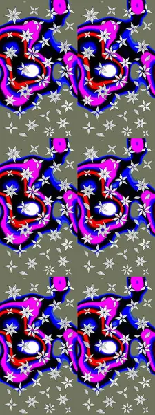 Zarif, parlak ve yeşil çiçek desenli bir taslak. Sabıka baskıları, bebek kıyafetleri, duvar kâğıtları, paket kutuları vb..