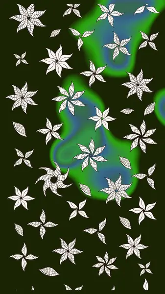 Suluboya desenli çiçek deseni. Dekorasyon ve tasarım için güzel bir desen. Moda baskısı. Ton halinde. Çiçeğin suluboya çizimlerinin zarif deseni.