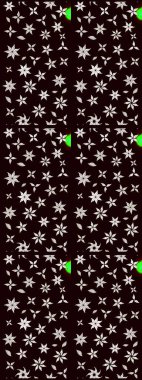 Düz Çiçek Elementleri Tasarımı. Renkli Bahar Teması eskiz kalıbı. Siyah renkte zarif çiçek buketi suluboya. Raster illüstrasyonu.