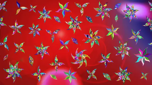 Çizim çiçek deseni duvar kağıdı, web sitesi arka planı, ambalaj kağıdı, davetiye, broşür, afiş veya web sitesi için kullanılabilir. Parlak elementlerin. El çizimi Raster illüstrasyonu.