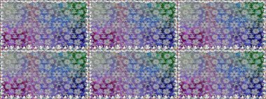 Küçük çiçekteki sevimli çiçek deseni. Modaya uygun kumaş deseni. Kusursuz Tony kumaş deseni. Raster illüstrasyonu.