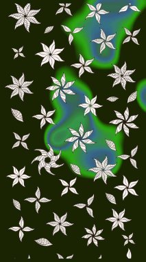 Suluboya desenli çiçek deseni. Dekorasyon ve tasarım için güzel bir desen. Moda baskısı. Ton halinde. Çiçeğin suluboya çizimlerinin zarif deseni.