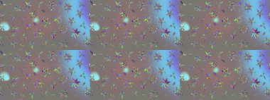 Raster çiçek desenleri çiziyor. Vadinin gri renkli çiçekleri.