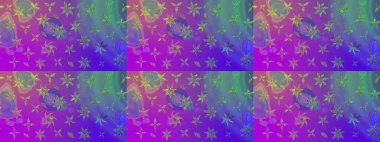 Mor renkli güzel çiçekli eskiz deseni, suluboya çiçek deseni, duvar kağıdı, kart ya da kumaş için fayanslı. Raster..