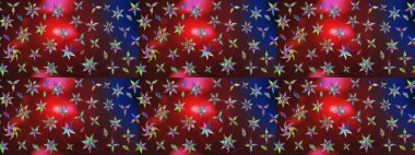 Zentangle soyut çiçekleri. Güzel kumaş deseni. Raster illüstrasyonu. Düz Çiçek Elementleri Tasarımı. Renkli Bahar Teması eskiz kalıbı. Çiçek tozu..