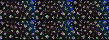 Çiçekli güzel suluboya desen. Gri renklerde. Raster illüstrasyonu.