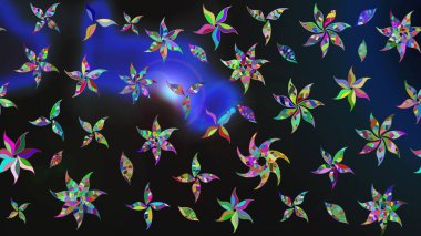 Gri renklerde bahar çiçekleri. Raster illüstrasyonu. Raster çiçekleri klasik tarzda çizilmiş. Çiçekli yumuşak çizim deseni.