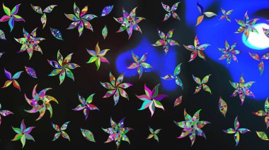 Çiçek arkaplanlı soyut zarafet eskiz deseni. Raster Güzel kumaş deseni.