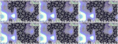 Raster illüstrasyonu. Gri renklerde bahar çiçekleri. Patlayan çiçekler soyut olarak yerleştirilmiş. Raster deseni.