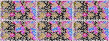 Çiçek deseni. Duvar kâğıdı barok, İspanyol kumaşı. Şık bir grafik desen. Gri renklerdeki altın elementler. Kusursuz raster arkaplanı.