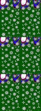 Tekstil, kumaş, kapaklar, duvar kağıtları, baskı, naylon, koleksiyon defteri, örgü, dekupaj için güzel bir eskiz. Küçük yeşil çiçeklerle oldukça kaliteli besin torbası deseni.