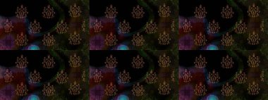 Moda baskıları için zarif bir şablon. Modern çiçek arkaplanı. Parlak renkli çiçekli ve siyah yapraklı harika bir çiçek deseni. Halk stili.