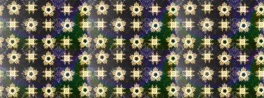 Patlayan çiçekler soyut olarak yerleştirilmiş. Raster deseni. Gri renklerde bahar çiçekleri. Raster illüstrasyonu.