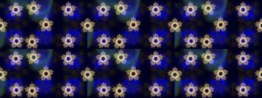 Güzel süs eşyası. Siyah, mavi ve gri renkte kar tanesi süsü. Kar tanesi süsü Raster illüstrasyonu. Kar taneleri izole edildi.