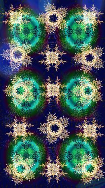 Raster kar taneleri deseni. Renkli arka planda güzel kar taneleri. Raster illüstrasyonu.