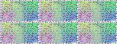 Raster illüstrasyonu. Kumaş, kağıt, ambalaj kâğıdı ve duvar kağıdı tasarımı için hoş bir arka plan. Tarafsız ve mavi arkaplanda kelebek deseni.