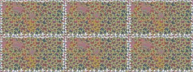 Tarafsız ve pembe arka planda güzel renkli kelebeklerin Raster vintage el çizimi. Moda sevimli kumaş tasarımı. Raster illüstrasyonu.