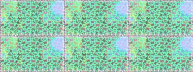 Raster illüstrasyonu. Tekstil, duvar kâğıtları, web sayfası arkaplanları ve yüzey dokuları için mükemmel. Mavi ve nötr renklerdeki renkli kelebeklerin kusursuz arka planı.