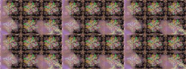 Çocuk stili. Düz Çiçek Elementleri Tasarımı. Renkli Bahar Temalı Kusursuz Arkaplan. Çiçekli pürüzsüz raster arka plan.