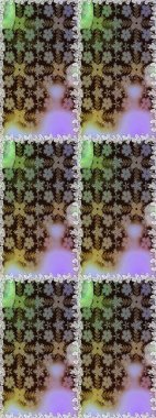 Gri renkli çiçekler. Renkli Bahar Temalı, pürüzsüz bir arka plan. Düz Çiçek Elementleri Tasarım Raster illüstrasyonu. Çiçekli, suluboya desenli kusursuz çiçek deseni.