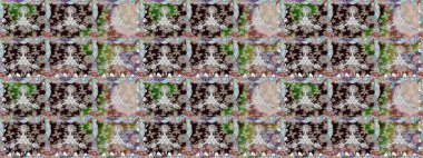 Kusursuz bir arka plan modeli. Suluboya, elle çizilmiş. Raster hisseleri. Tarafsız çiçekler.