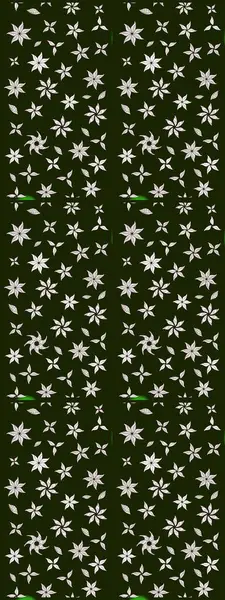 Raster illüstrasyonundaki çiçek desenli çizim. Suluboya tarzında gri renkte çiçekler.