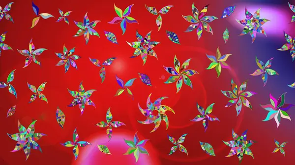 Çizim çiçek deseni duvar kağıdı, web sitesi arka planı, ambalaj kağıdı, davetiye, broşür, afiş veya web sitesi için kullanılabilir. Parlak elementlerin. El çizimi Raster illüstrasyonu.