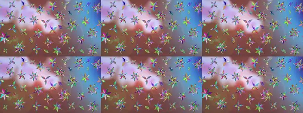 Raster deseni. Süslü kumaş deseni. Çiçekli çiçek deseni, suluboya..