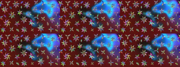 Çiçekleri, deniz kabukları, mandalaları ve suluboya efektleriyle donanma geçmişi. Eskiz modeli etnik tasarım. Yatak çarşafları, ceket, paket tasarımı, kumaş ve moda kavramları için tekstil baskısı.