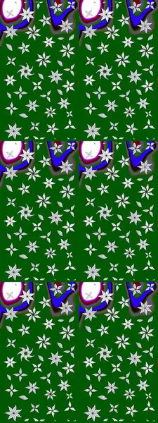 Tekstil, kumaş, kapaklar, duvar kağıtları, baskı, naylon, koleksiyon defteri, örgü, dekupaj için güzel bir eskiz. Küçük yeşil çiçeklerle oldukça kaliteli besin torbası deseni.