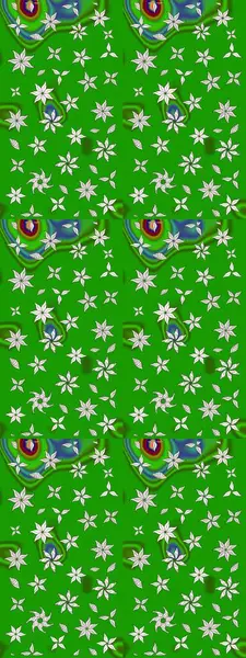 Tekstil ve kapak tasarımı için mükemmel. Doodle tarzı. Elle çizilmiş sonbahar çiçeği deseni. Yeşil renkli çiçekler. Renkli yeşil çizim deseni.