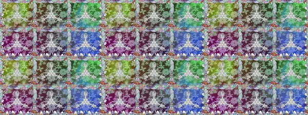 Tarafsız ve yeşil renklerde çiçekler. Çiçeksiz desenli arka plan, yaz çiçekleri. Düz Çiçek Elementleri Tasarımı. Renkli Bahar Teması Kusursuz Arkaplan.