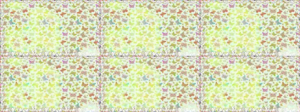 Tarafsız ve bej renkler üzerine bir resim. Raster illüstrasyonu. Karala, karala, karala. Kusursuz desen. Tekstil baskısı için ekose kelebek.