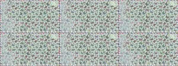 Raster illüstrasyonu. Çocuk için bahar paleti olan güzel raster kelebeği. Gri ve nötr arkaplanda suluboya kelebekler var. Klasik tarzda..