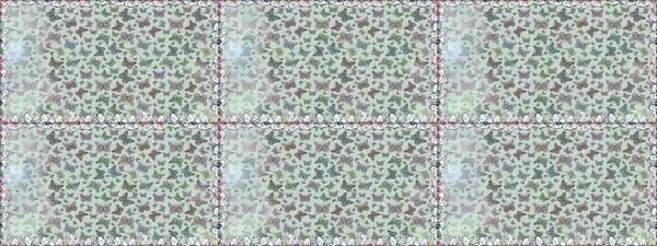 Gri ve nötr arka planda güzel renkli kelebeklerin Raster vintage el çizimi. Moda sevimli kumaş tasarımı. Raster illüstrasyonu.