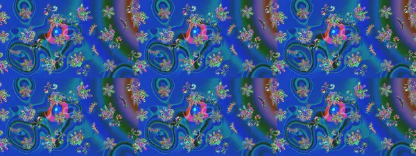 Çiçekler suluboya tarzında mavi, yeşil ve mor renklerde. Suluboya çizim kalıbı. Çiçek izi.