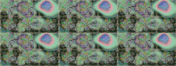 El çizimi çiçekli, pürüzsüz bir desen. Tarafsız ve yeşil zeminde. Tekstil, kumaş, ambalaj, hatıra defteri için hoş bir çiçek arkaplanı. Çocuksu tasarım.