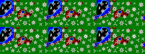 Çiçekli eskiz arkaplanı. Düz Çiçek Elementleri Tasarımı. Renkli Bahar Teması eskiz kalıbı. Çocuk stili.