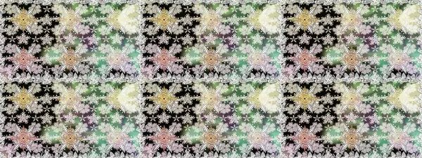 Çiçekli karalama şeklinde Raster çiçek deseni. Yumuşak, bahar çiçekli arka plan. Tarafsız ve gri renkte çiçekler.