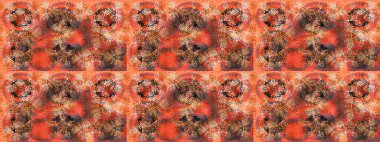 Renkli elementlerle Raster ilginç desen.