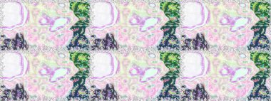 Güzel kumaş deseni. Güzel suluboya çiçek buketi pürüzsüz desen.