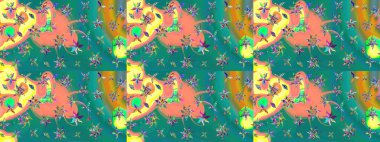 Güzel kumaş deseni. Güzel suluboya yaz çiçekleri deseni..